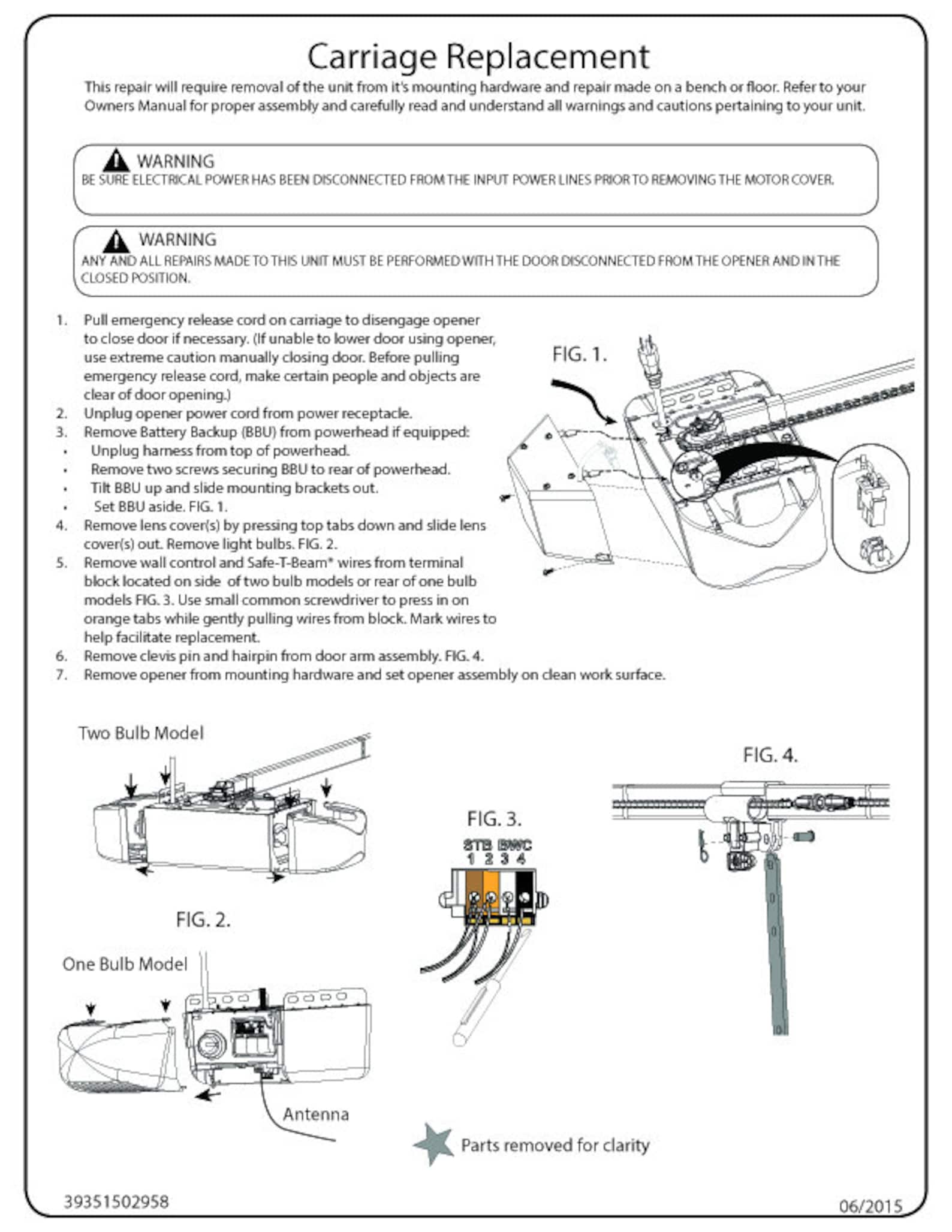 Genie 36664R.S Screw Drive Shuttle Assembly – Genuine OEM Part For TriloG, PowerLift, PowerMax, & Overhead Door Destiny/Odyssey Models