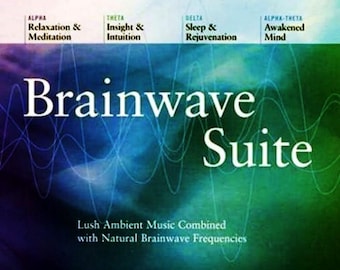 Brainwave Suite 4 CD Caja Género Audiolibro Terapia Alpha Alert Relajación Meditación Completamente nuevo Haga algo de investigación que necesita para llegar a través