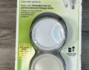 Vintage LEVITON White light Almond Universal Turn On-off Rotary Dimmer Switch SKU 502482 Model C26 RNL06 0TW UPC 078477855614 Brand New