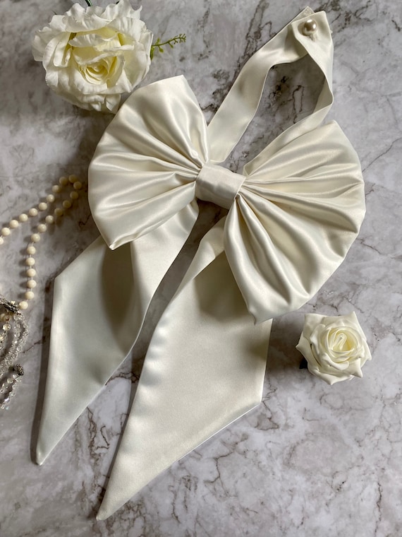 Cintura In Raso Andibro Per Sposa - Fascia Elegante Con Fiocco Per Matrimonio