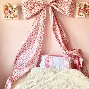 Grande fiocco da parete floreale, fiocco per decorazioni per eventi