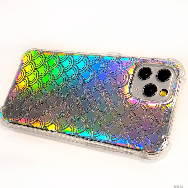 Holographic fish scale Case cover for Iphone 13 Pro Max case Iphone SE 2022 case Samung S22 case Google Pixel 6 Pro case Samsung A53 case