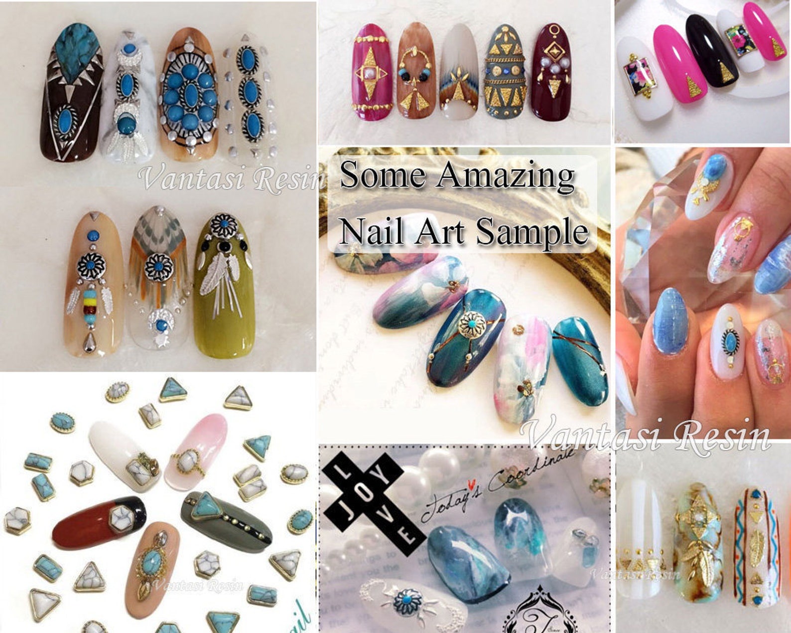 5mm nail charms charm 3D nails decal nail polish design curved Etsy