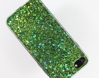 green diamond sparkle glitter dust phone case cover skin for Iphone 13 Mini case Iphone 13 Pro Max case Iphone 12 Pro Max case Iphone 11 Pro