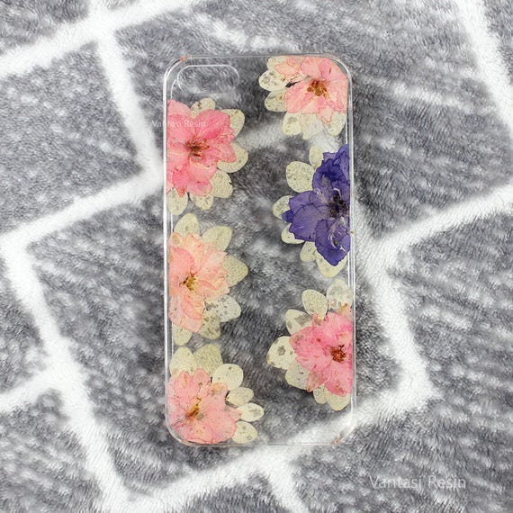 Echte Blumen Gepresste Blumen Naturliche Blume Fall Abdeckung Etsy