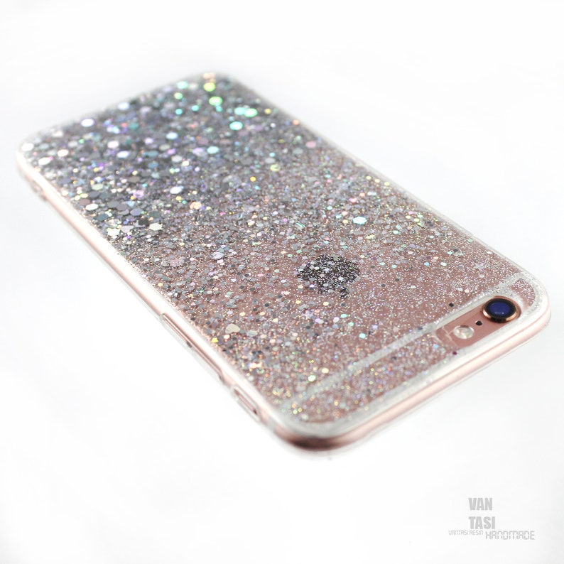 GLitter silver holo sparkle Phone case Samsung S21 Plus case Etsy