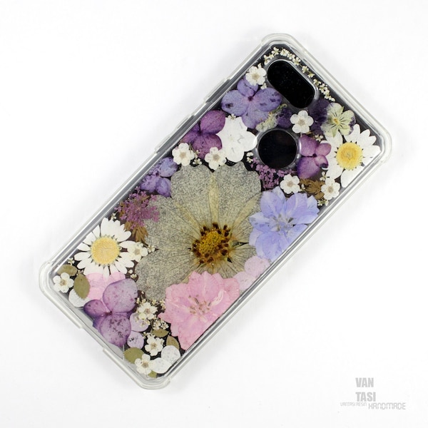 Cute Floral Real Botanical Custom Pressed flower case cover Google Pixel 5A Case Google Pixel 6  case Google Pixel 6 Pro