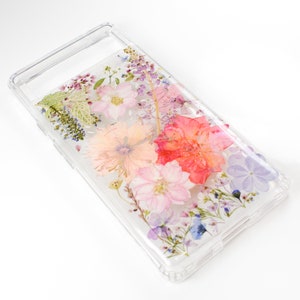 Pressed flower skin case cover real flowers, for Googl Pixel 8 Pro , Pixel 7 Pro , 7A , Samsung S24 Ultra , S23 Ultra  IPhone 15 Pro Max  14