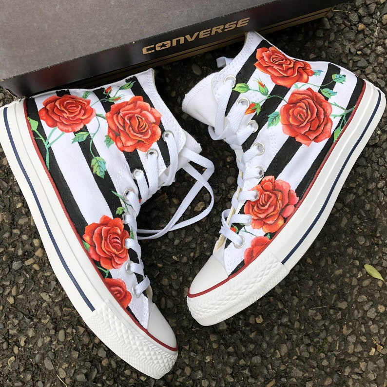 red rose converse