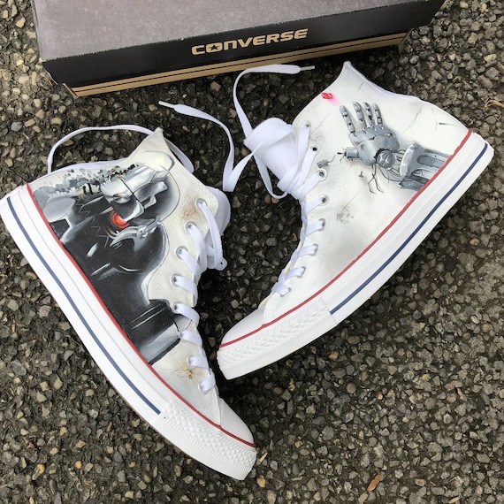 Benutzerdefinierte Fullmetal Alchemist Anime gemalt Converse, personalisierte bemalt Anime Schuhe, benutzerdefinierte bemalt Anime Sneakers, Benutzerdefinierte Fullmetal Alchemist Anime gemalt Converse, personalisierte bemalt Anime Schuhe, benutzerdefinierte bemalt Anime Sneakers,