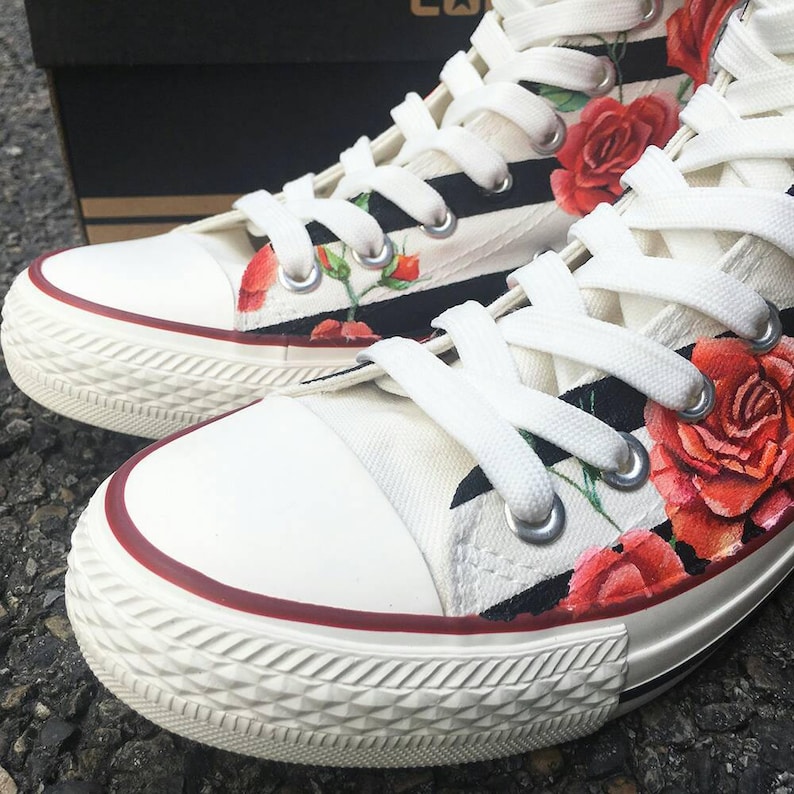 red rose converse
