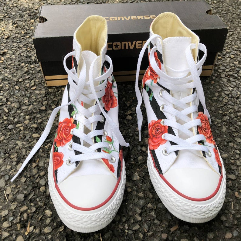 red rose converse