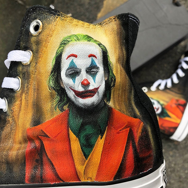 Custom Painted Joker Movie Sneakers Personalized Handpainted | Etsy