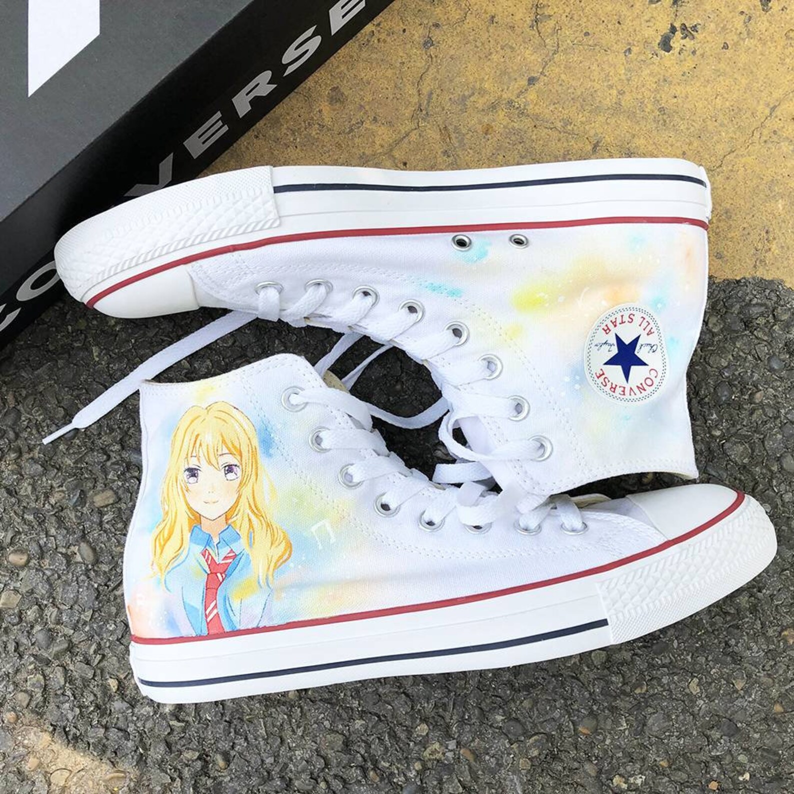 Personalized Handpainted Anime Shoes Your Lie in April | Etsy