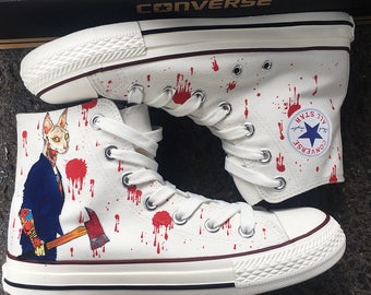 bloody white converse