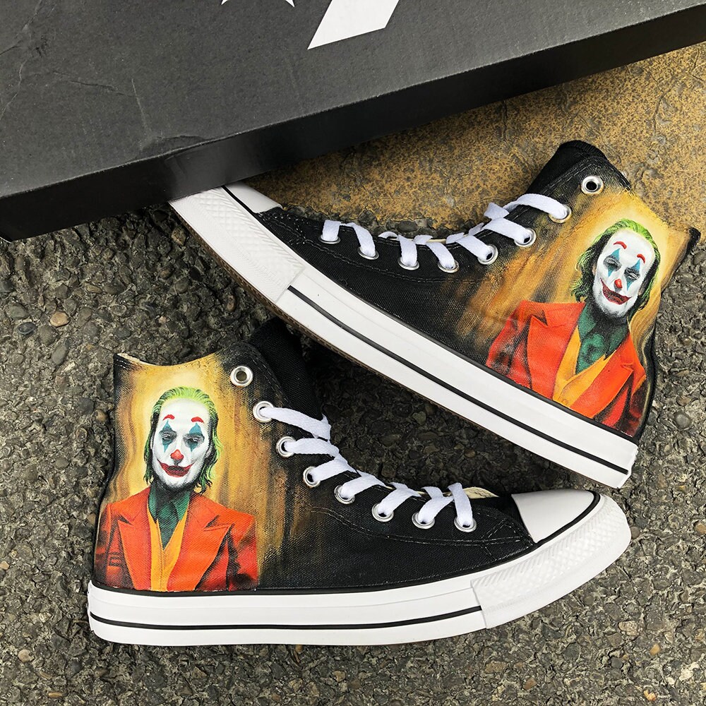 Custom Painted Joker Movie Sneakers Personalized Handpainted ... مراجيح اطفال بلاستيك Custom Painted Joker Movie Sneakers Personalized Handpainted ... مراجيح اطفال بلاستيك