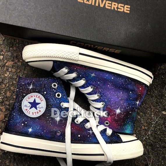 Personalized Handpainted Galaxy Canvas Shoes, Custom Painted Galaxy Converse, Galaxy Design Painted Sneakers, Galaxy Wedding Bridal Shoes Personalized Handpainted Galaxy Canvas Shoes, Custom Painted Galaxy Converse, Galaxy Design Painted Sneakers, Galaxy Wedding Bridal Shoes