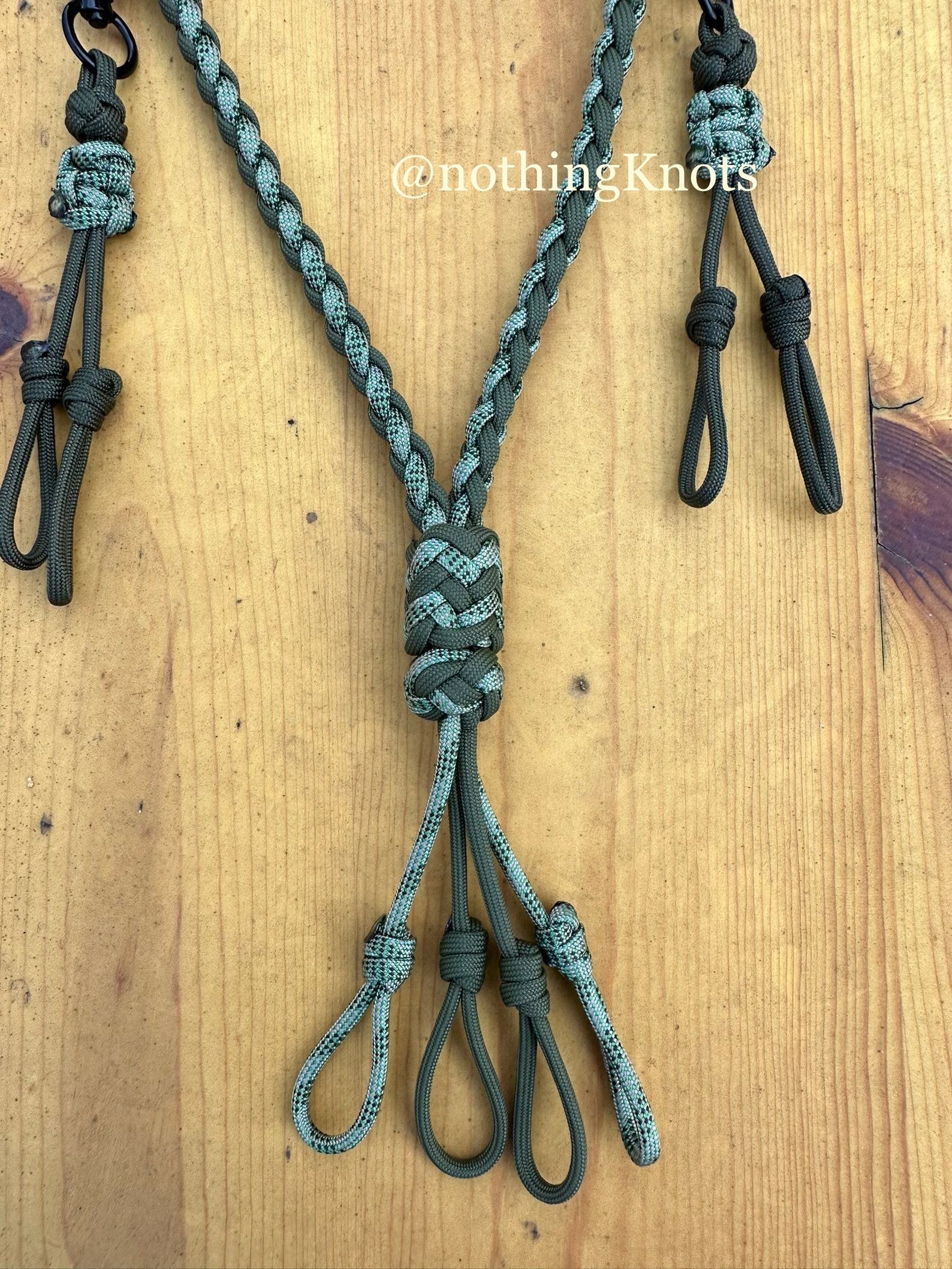 Dragacall In Paracord 550 A 10 Anelli Con Fischietto - FIBRUS QUALITY - Ideale Per Anatre E Richiami Da Caccia