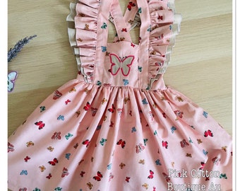 Handmade Pink Butterfly Dress