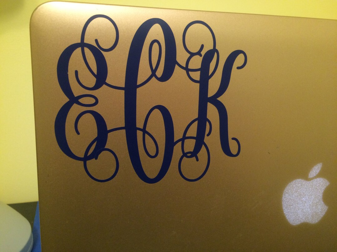 Custom Monogram Decal - Etsy