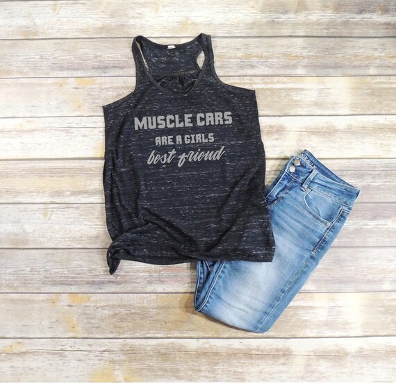 american muscle cars tee car girl shirts Muscle Cars are a Girls Best Friend Women/'s Tank  muscle car tank racing shirts car shirts