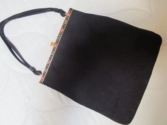 Coblentz original handbag with emameled brass fra… - image 2