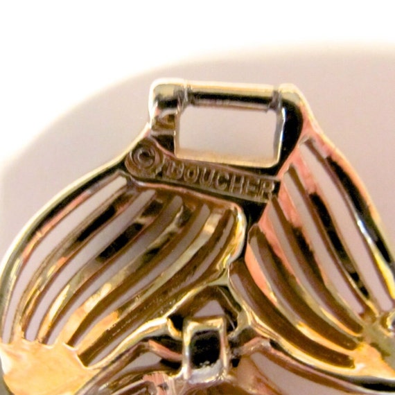 Gold bracelet Marcel Boucher designer 1950s open … - image 7