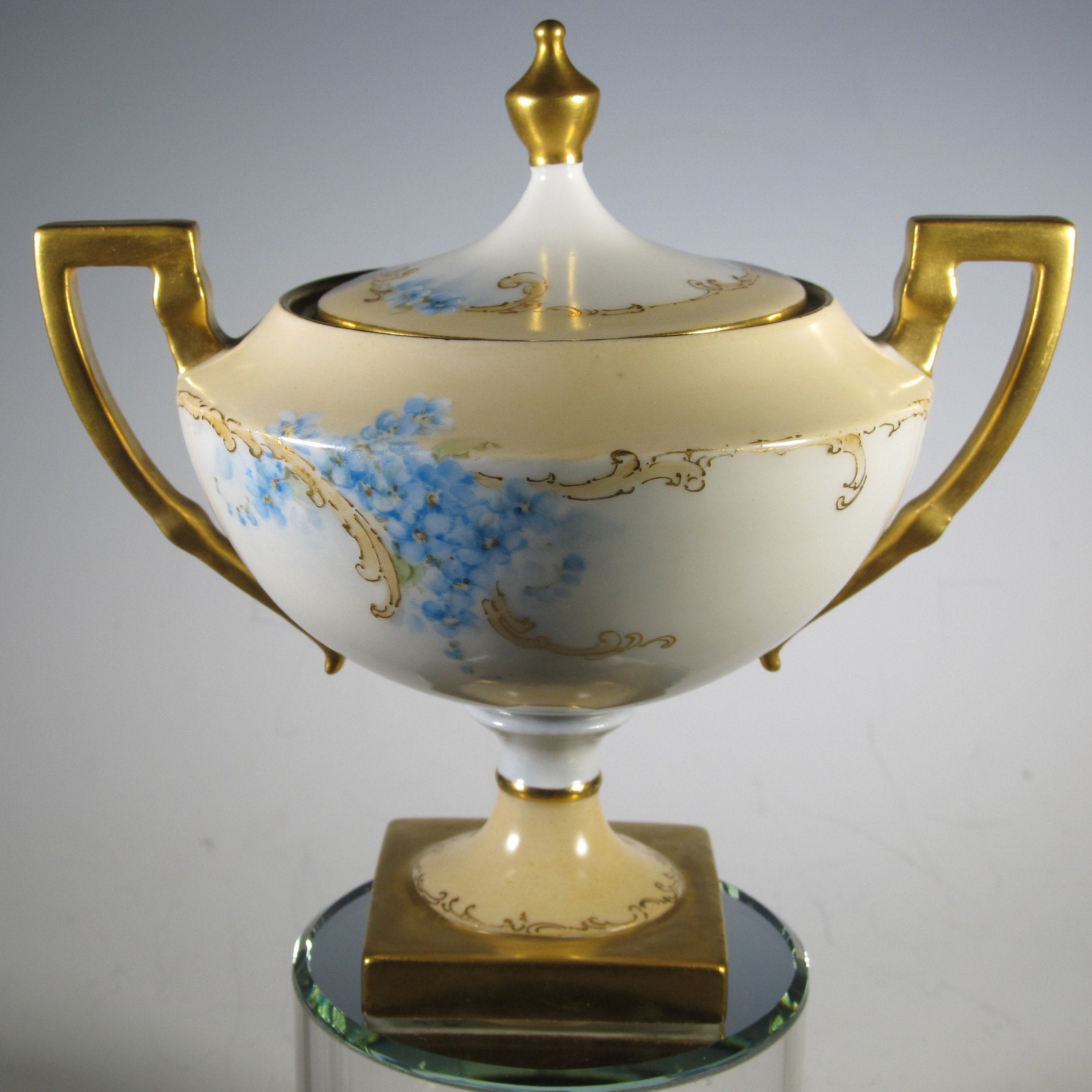 Antique La Seynie Limoges porcelain creamer and sugar with Etsy