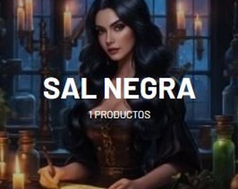 SAL NEGRA. Sal de bruja de Protección. Sal Ritual Contra el Mal de Ojo. Sal natural de Mallorca, Ritualizada “Sal de Aquí”