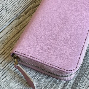 Cartera de aduanas Cuero Cremallera alrededor de la cartera Cartera de cuero ladie cartera Linda cartera personal de las mujeres cartera personal de las mujeres cartera personal 1