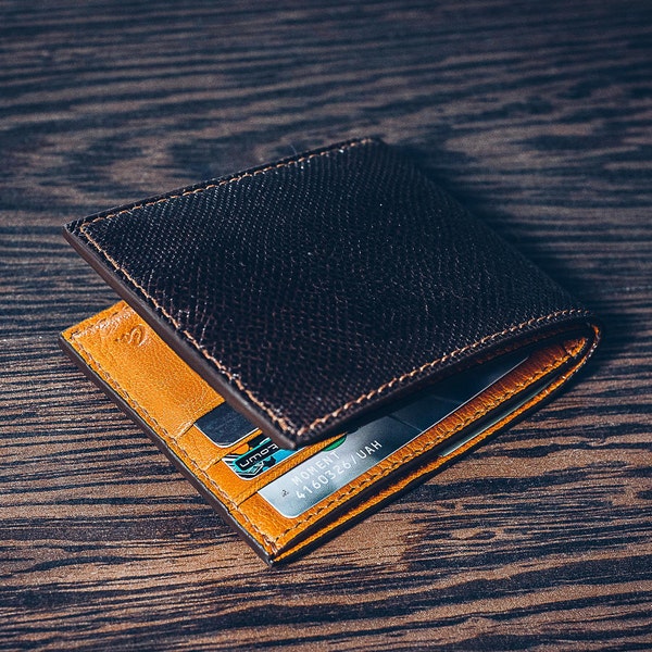Leather wallet for men Personalized wallet Men leather wallet Credit card wallet Minimalist wallet Bifold wallet Mens leather wallet Slim