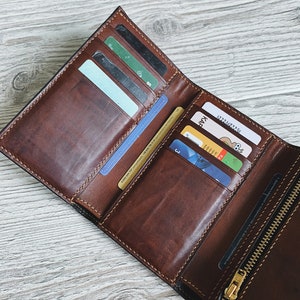 Personalized Trifold Wallet Mens Trifold Wallet Mens Gift Wallet ...