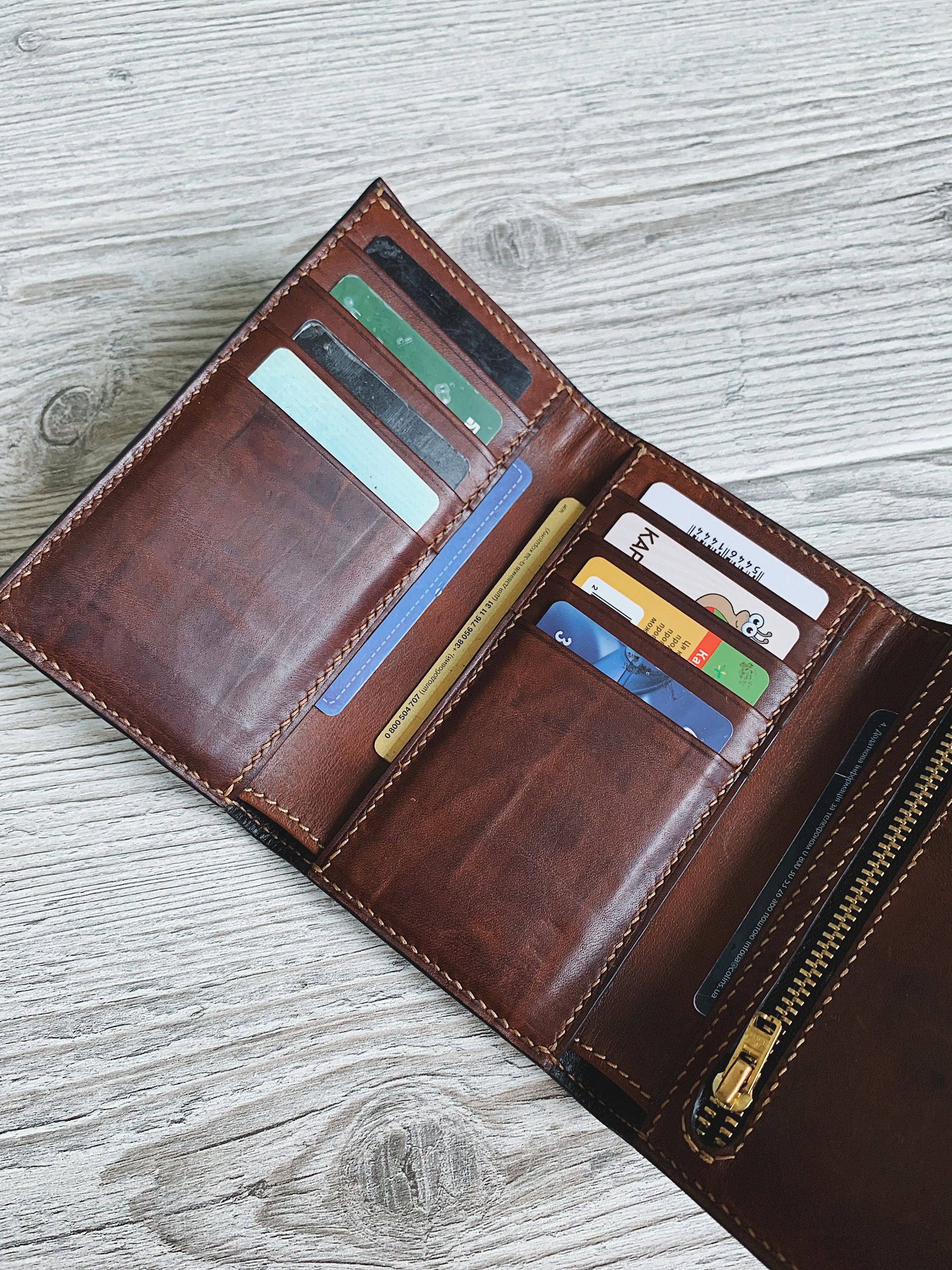 Leather Trifold Wallet