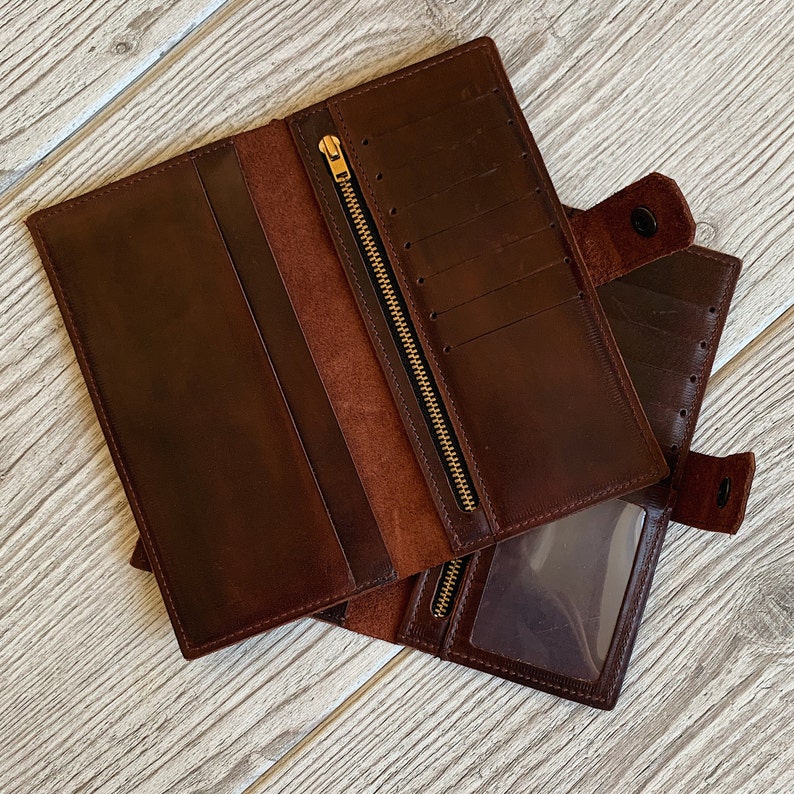 Leather Clutch Wallet Leather Wallet Women's Personalized Etsy