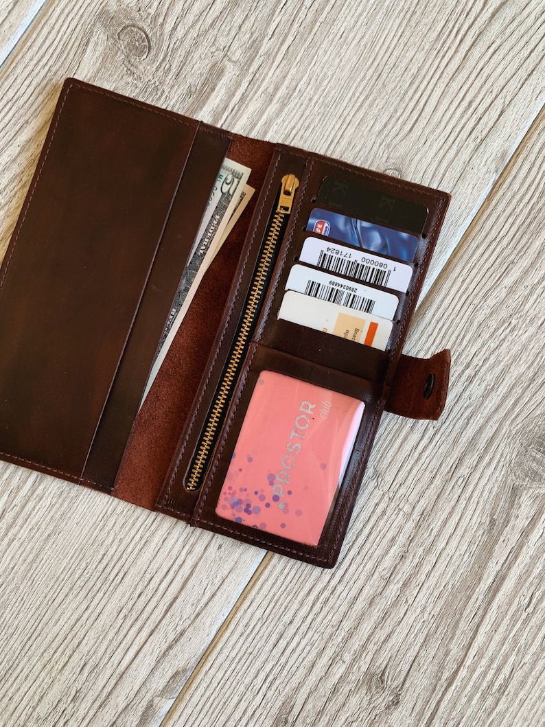Checkbook Wallet for Women Checkbook Cover Leather Checkbook Etsy