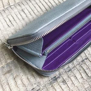 Zip around wallet for women Clutch zipper wallet Zippered wallet Woman Gift for Mom Sister Wife