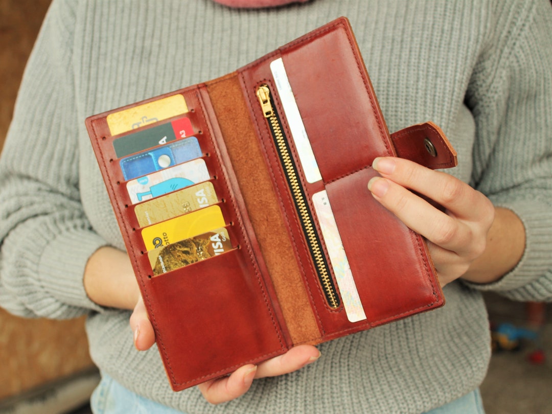 Leather Wallet Woman Purse Wallet for Women Womens Leather Wallet