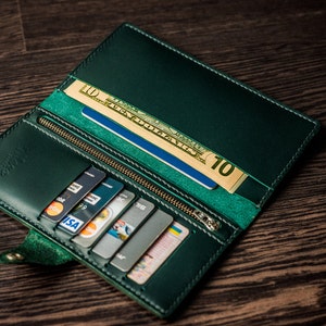 Wallet for women Leather wallet woman Personalized wallet Zipper wallet Leather patch Woman wallet leather Wallet for coins Coin wallet