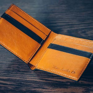 Cartera de cuero para hombres cartera personalizada hombres cartera de cuero cartera de crédito cartera billetera minimalista Monedero de cuero hombres cartera de cuero Slim