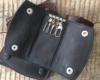 Leather Key Case Leather Keychain Key organizer Custom keychain Leather Key Holder Leather Key Fob Leather key wallet Leather keyring