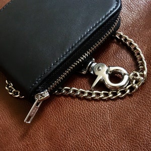Cartera de cadena de motociclista Cartera de cadena de cuero Cadena de cartera de motociclista Cartera de motociclista de cuero Cartera de motociclista larga Cartera de cadena para hombre Regalos de motociclista 1