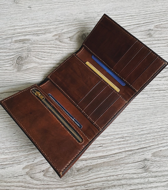 Personalized Trifold Wallet Mens Trifold Wallet Mens Gift - Etsy