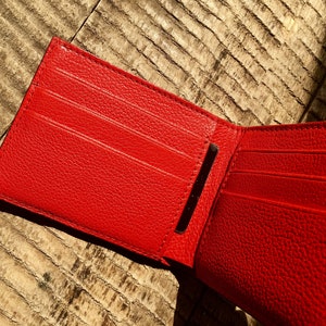 Cartera de cuero para hombres Cartera personalizada Cartera de cuero para hombres Cartera de tarjeta de crédito Cartera minimalista Cartera bifold Cartera de cuero para hombres Slim