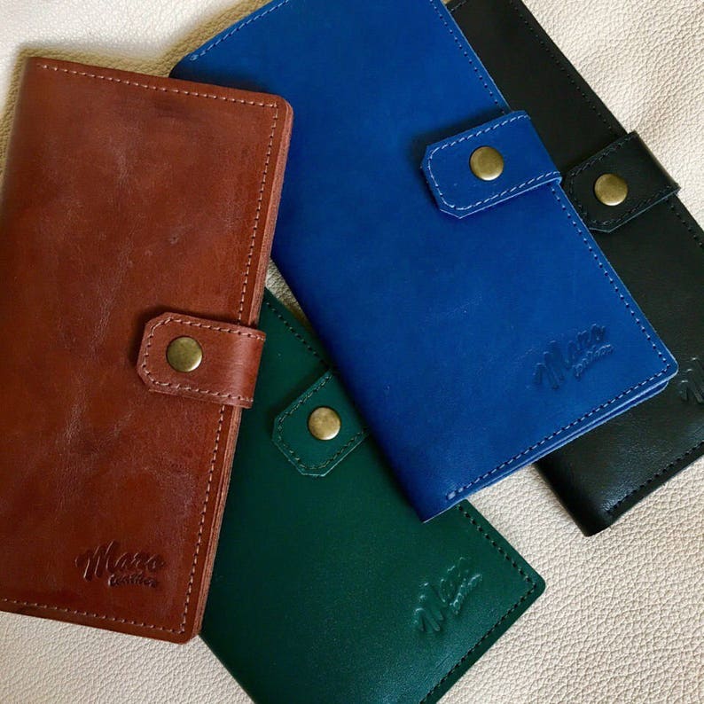 Womens Leather Wallet Leather Clutch Wallet for Women Wristlet Etsy