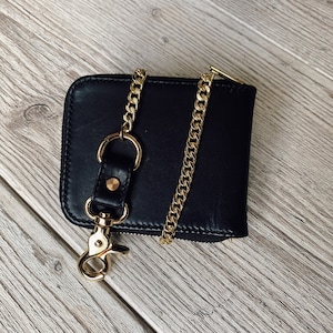 Cartera de cadena de cuero Cartera de cadena de motociclista Cadena de cartera de motociclista Cartera de motociclista de cuero Cartera de motociclista larga Cartera de cadena para hombre Regalos de motociclista 1