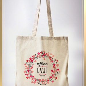EVJF tote bag, EVJF bag, EVJF pouch, Witness Tote Bag, EVJF Kit, Wedding Tote bag, EVJF gift image 6