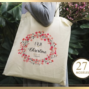 EVJF tote bag, EVJF bag, EVJF pouch, Witness Tote Bag, EVJF Kit, Wedding Tote bag, EVJF gift image 1