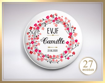 Badge Evjf Personnalisable, kit evjf, badge témoin, badge mariage, badge demoiselle d'honneur