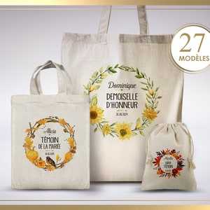 Tote bag evjf, tote bag témoin, tote bag demoiselle d'honneur, kit de survie, cadeau mariage, sac à personnaliser, baptême, EVJF, mariage image 6