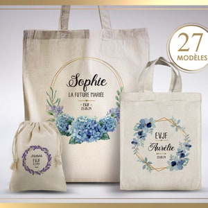 EVJF bag, wedding tote bag, witness bag, bridesmaid tote bag, bride kit, wedding gift, evjf bag image 5